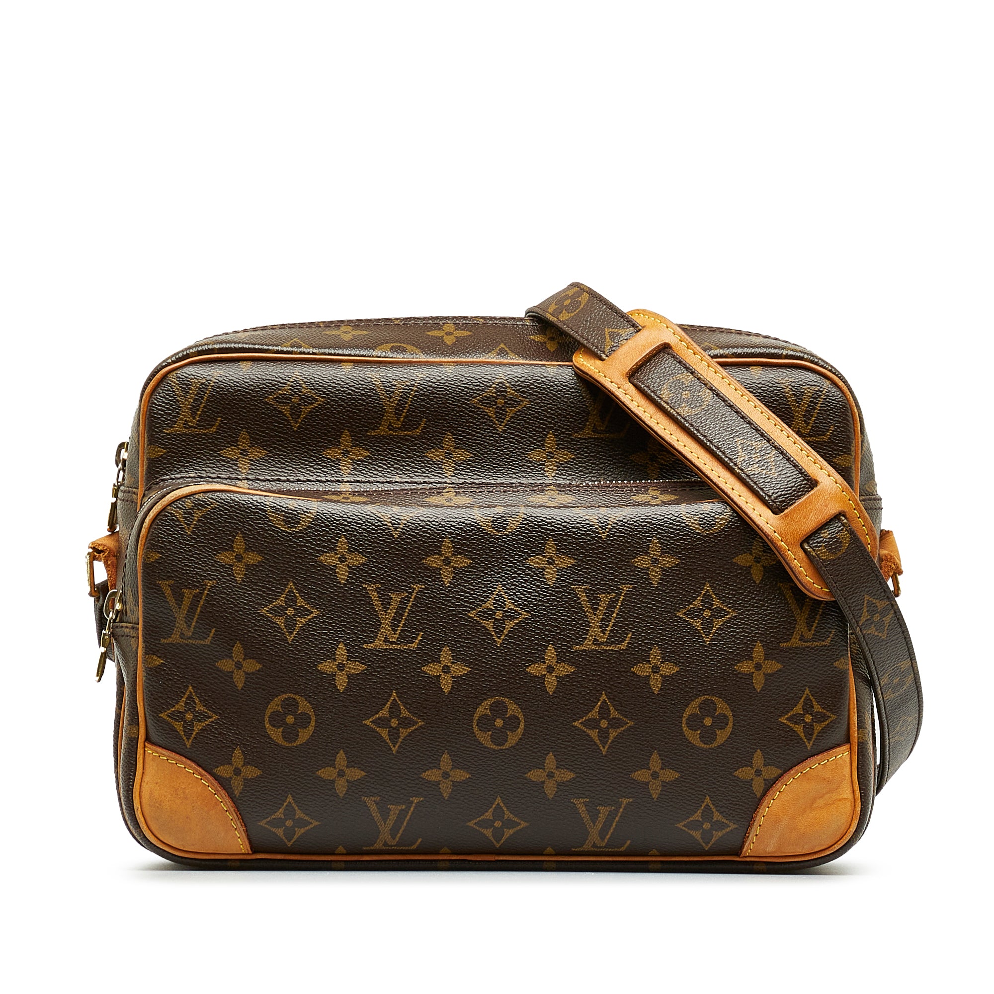 Louis Vuitton Nile Brown Canvas Shoulder Bag (Pre-Owned)