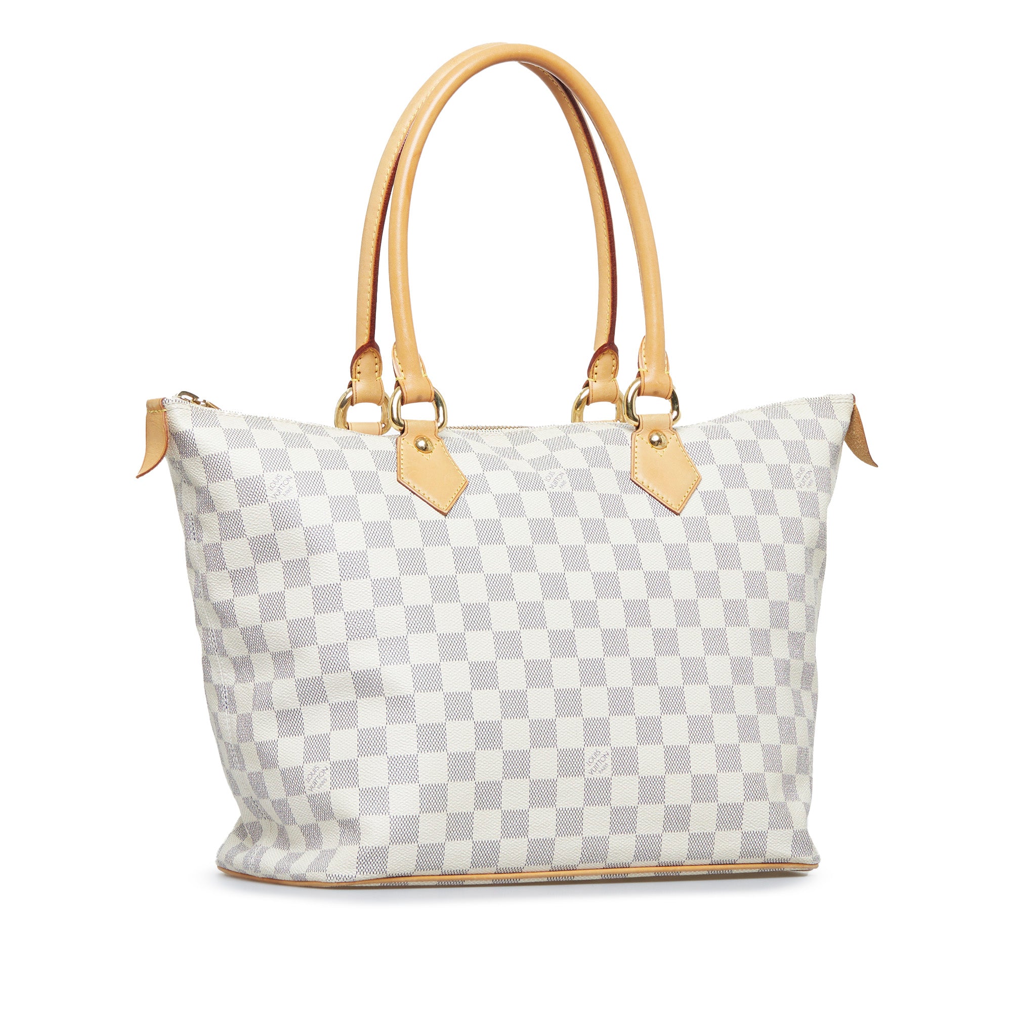 White Louis Vuitton Damier Azur Saleya MM Handbag – Designer Revival