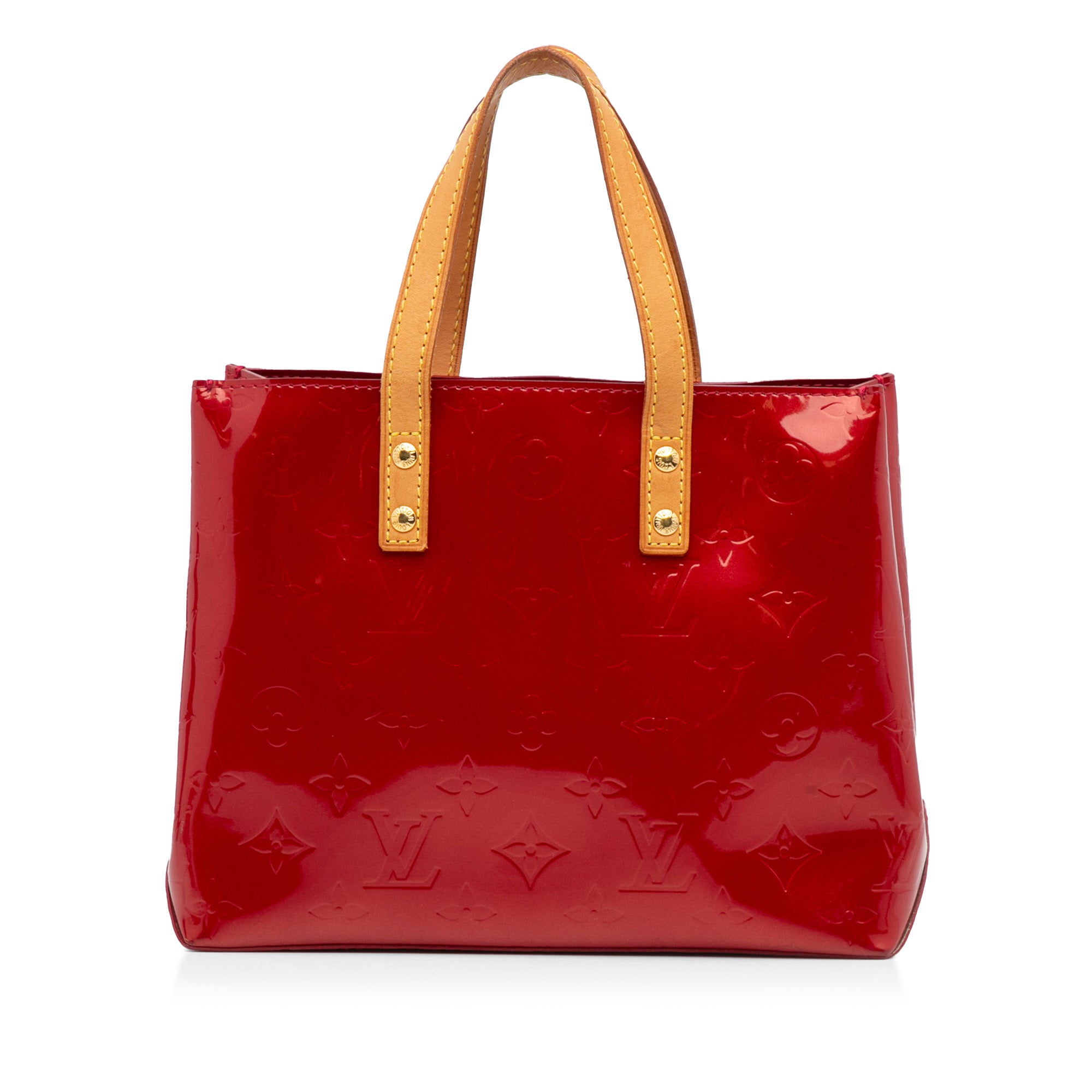 red louis vuitton tote
