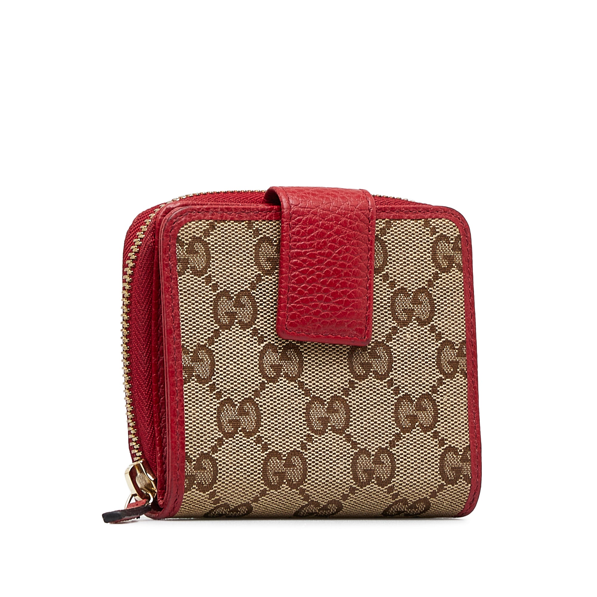 Brown Gucci GG Canvas Bi-Fold Small Wallet – Designer Revival