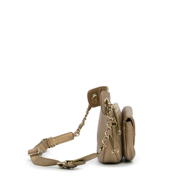 Gold Chanel CC Belt Bag - Designer Revival