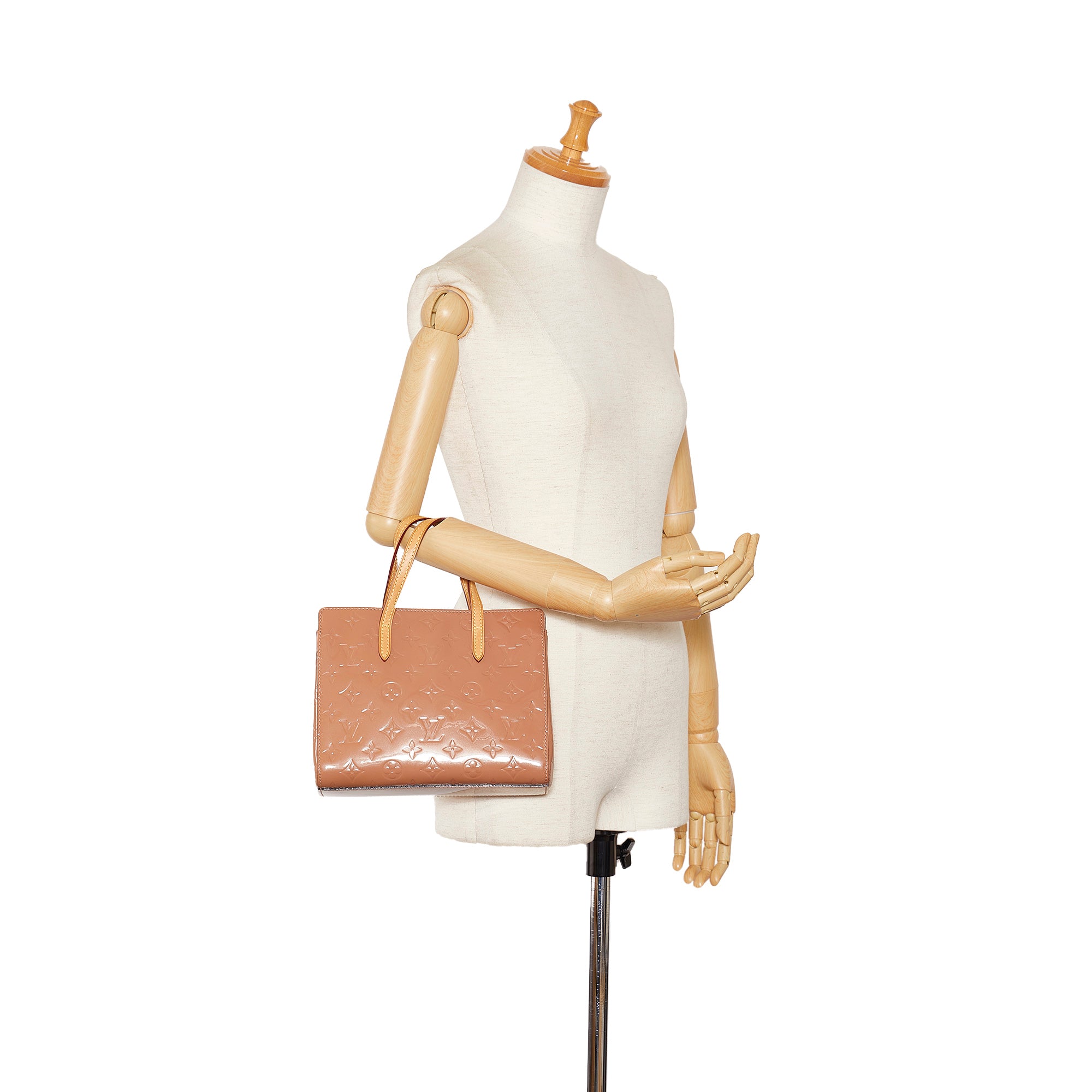 Tan Louis Vuitton Monogram Vernis Catalina BB Handbag