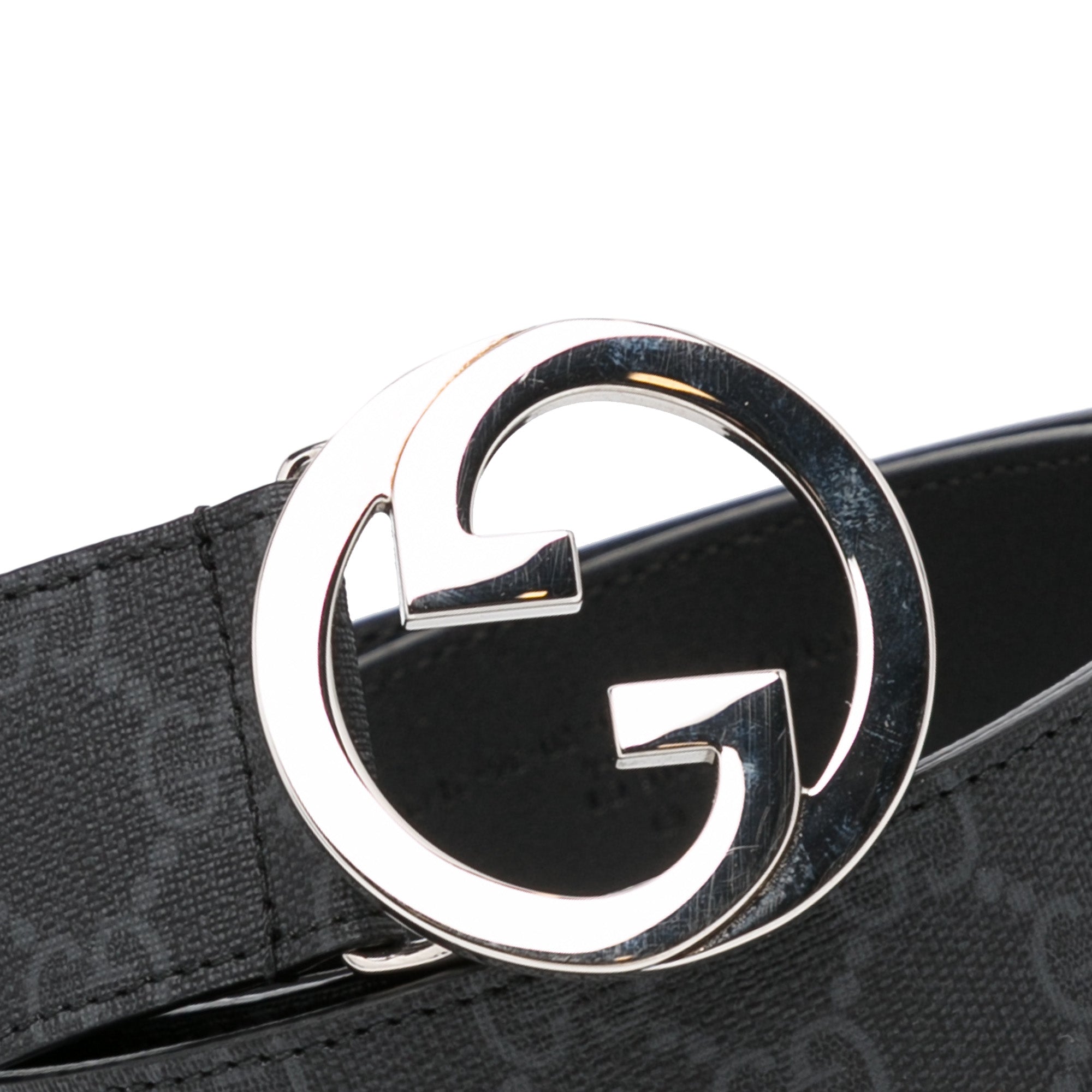 Black Gucci GG Supreme Belt – Designer Revival