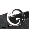 Black Gucci GG Supreme Belt