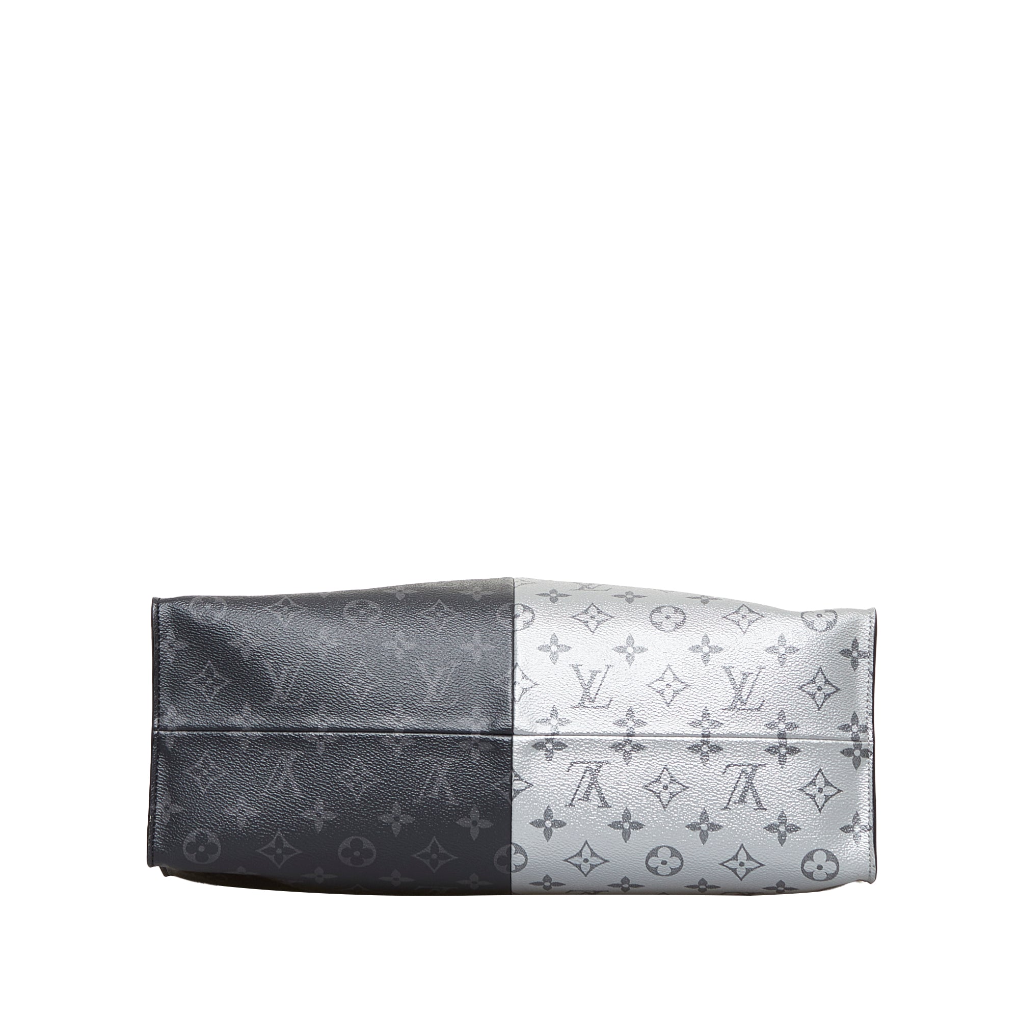 Louis Vuitton Black, Grey Split Monogram Eclipse North South Tote Louis  Vuitton