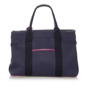 Purple Loewe Canvas Handbag - Designer Revival