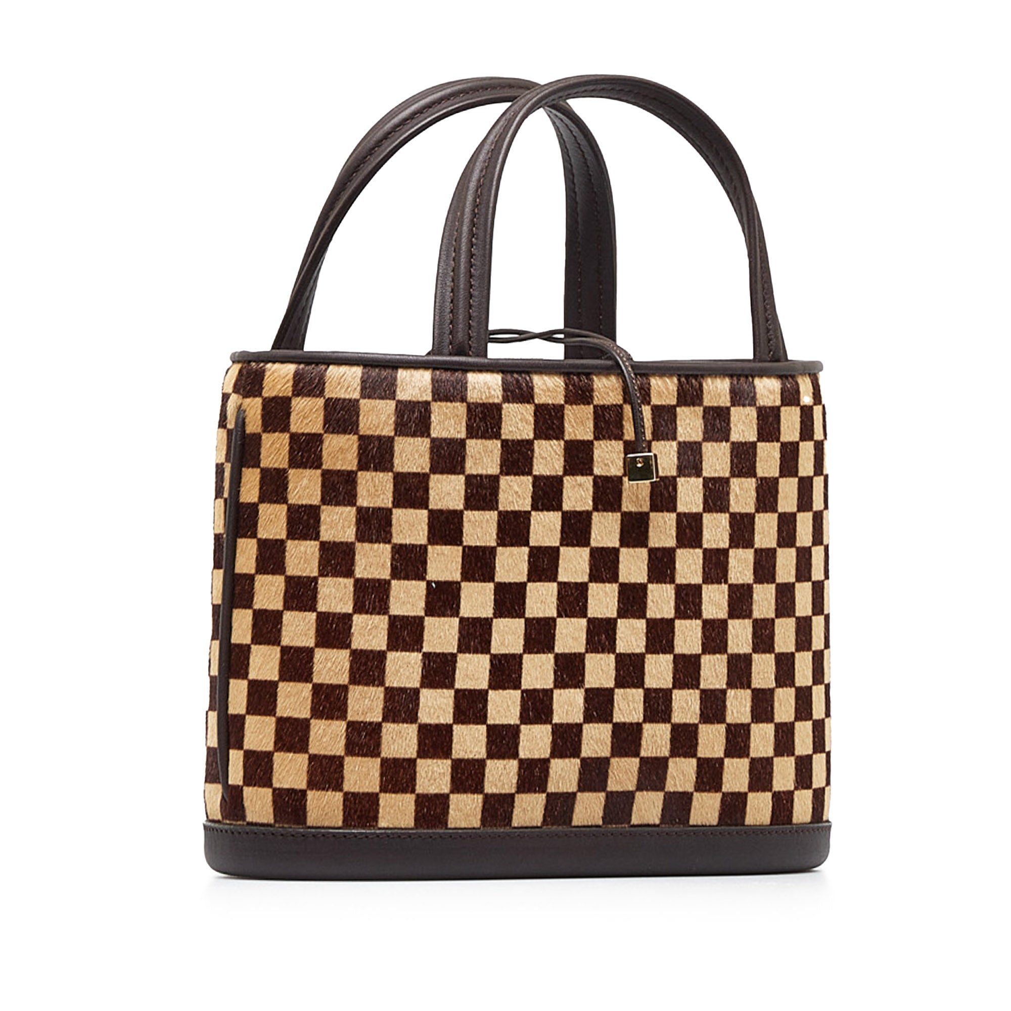 Brown Louis Vuitton Damier Sauvage Impala Handbag