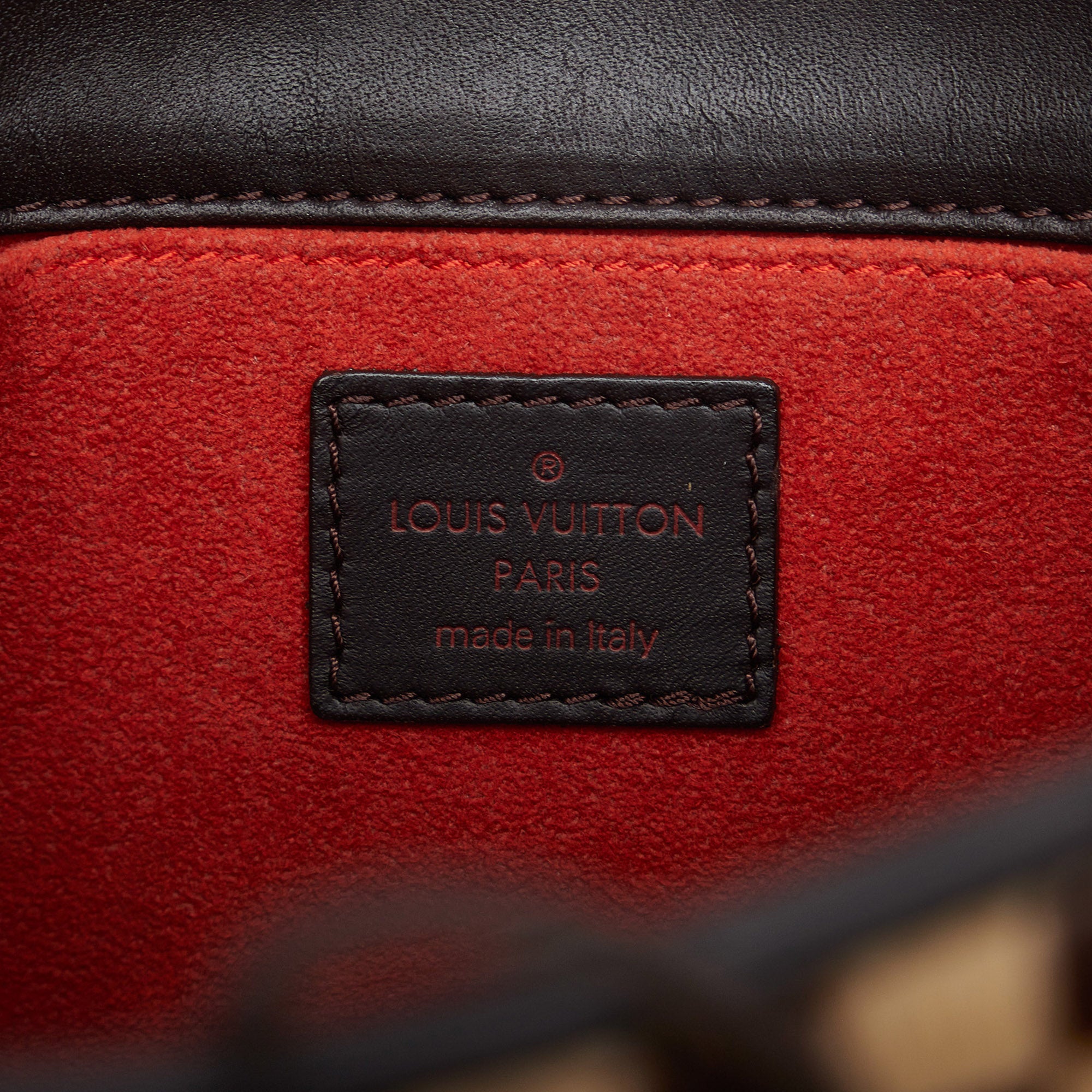 Louis Vuitton / Louis Vuitton Impala Mini Handbag Damier Sauvage Brown  Beige M92133 Ce1000