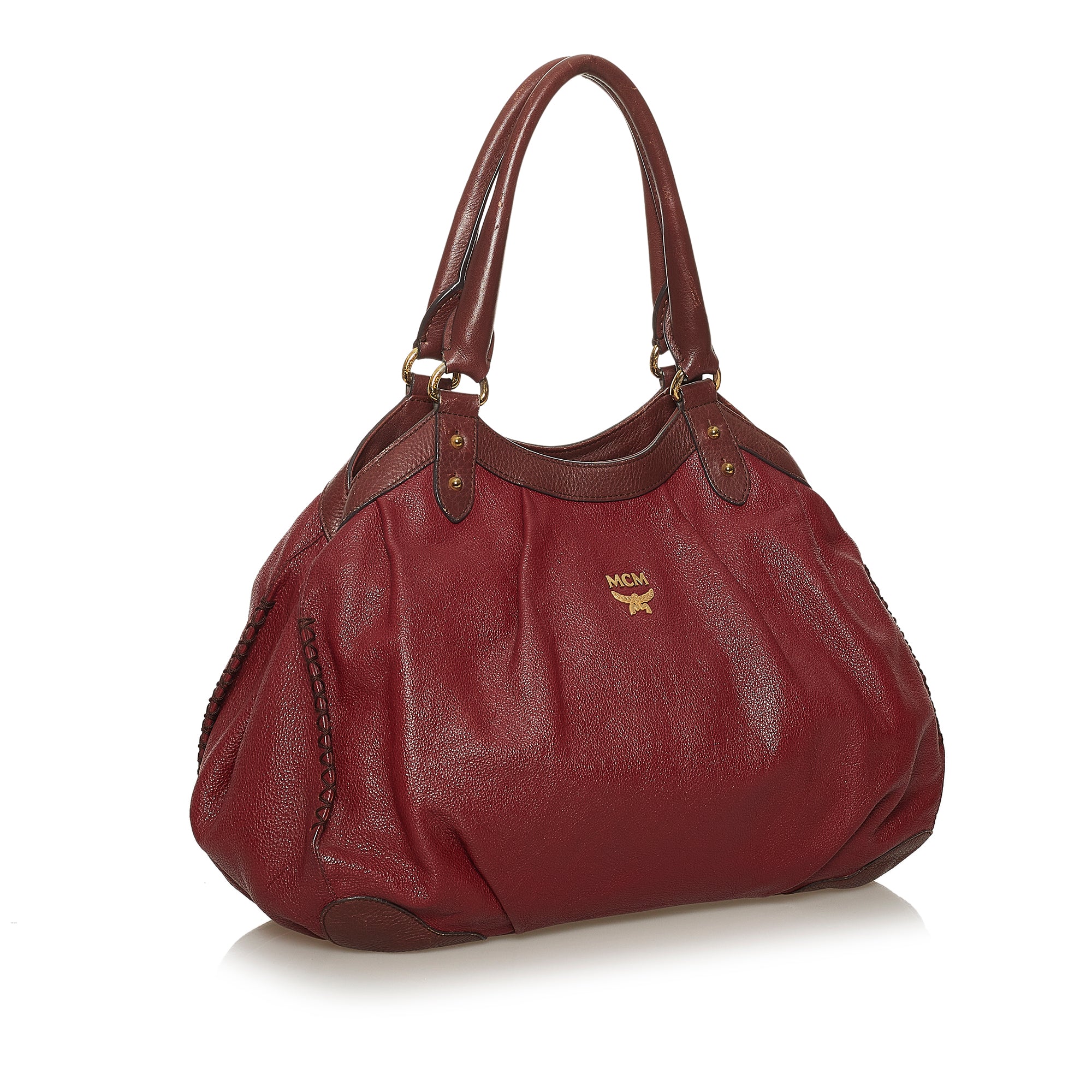 Red MCM Leather Tote Bag - Atelier-lumieresShops Revival