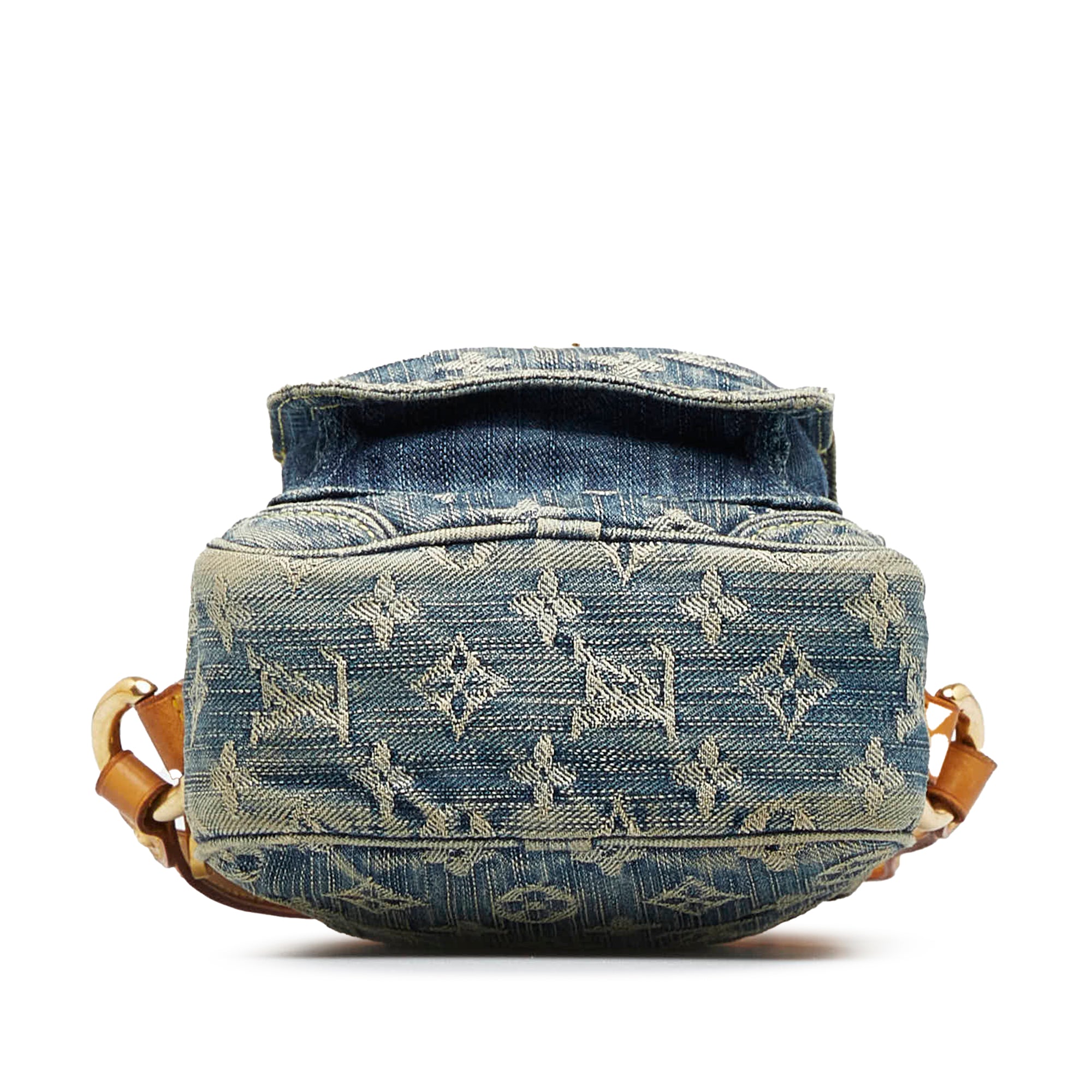 RARE Louis Vuitton Monogram Denim Sac a Dos GM blue jean Backpack