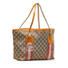 Brown Gucci GG Canvas Web Jolie Tote Bag
