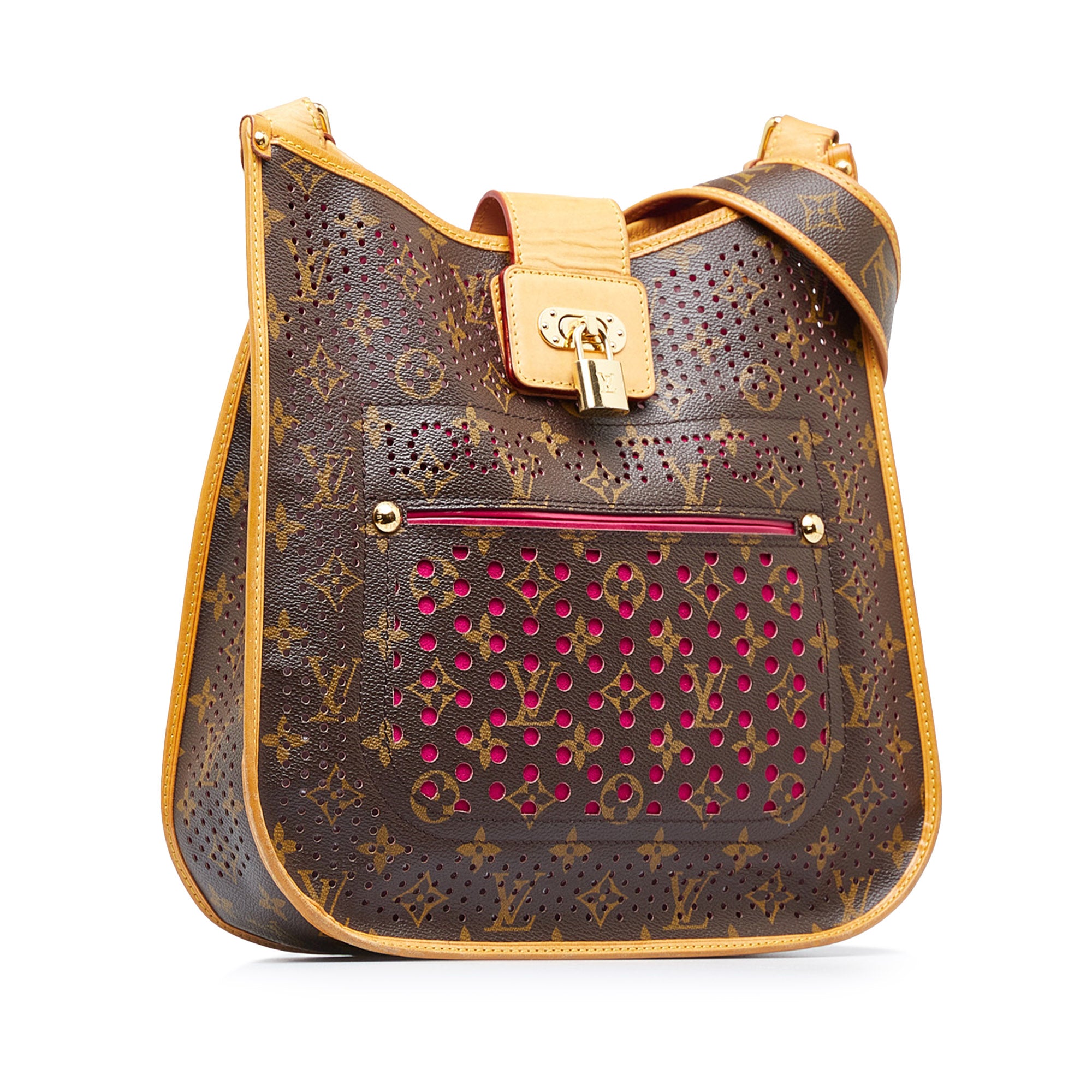 Louis Vuitton Louis Vuitton Perforated Musette Monogram Canvas Red