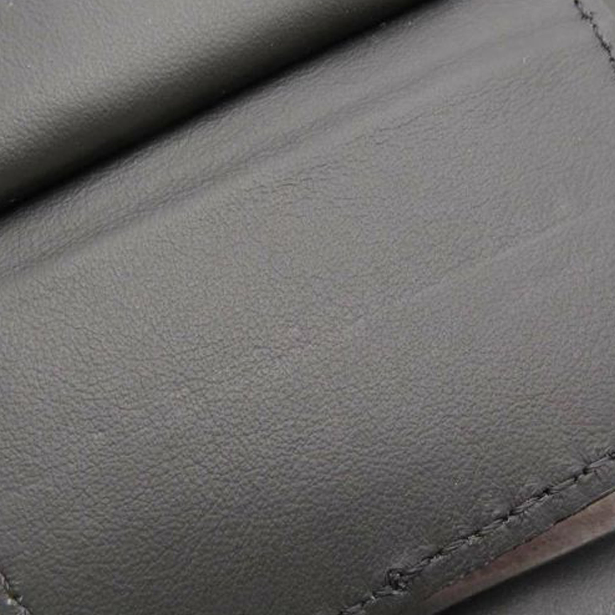 Fendi Black Zucca Leather Waist Pouch QBA0Q31LKB002