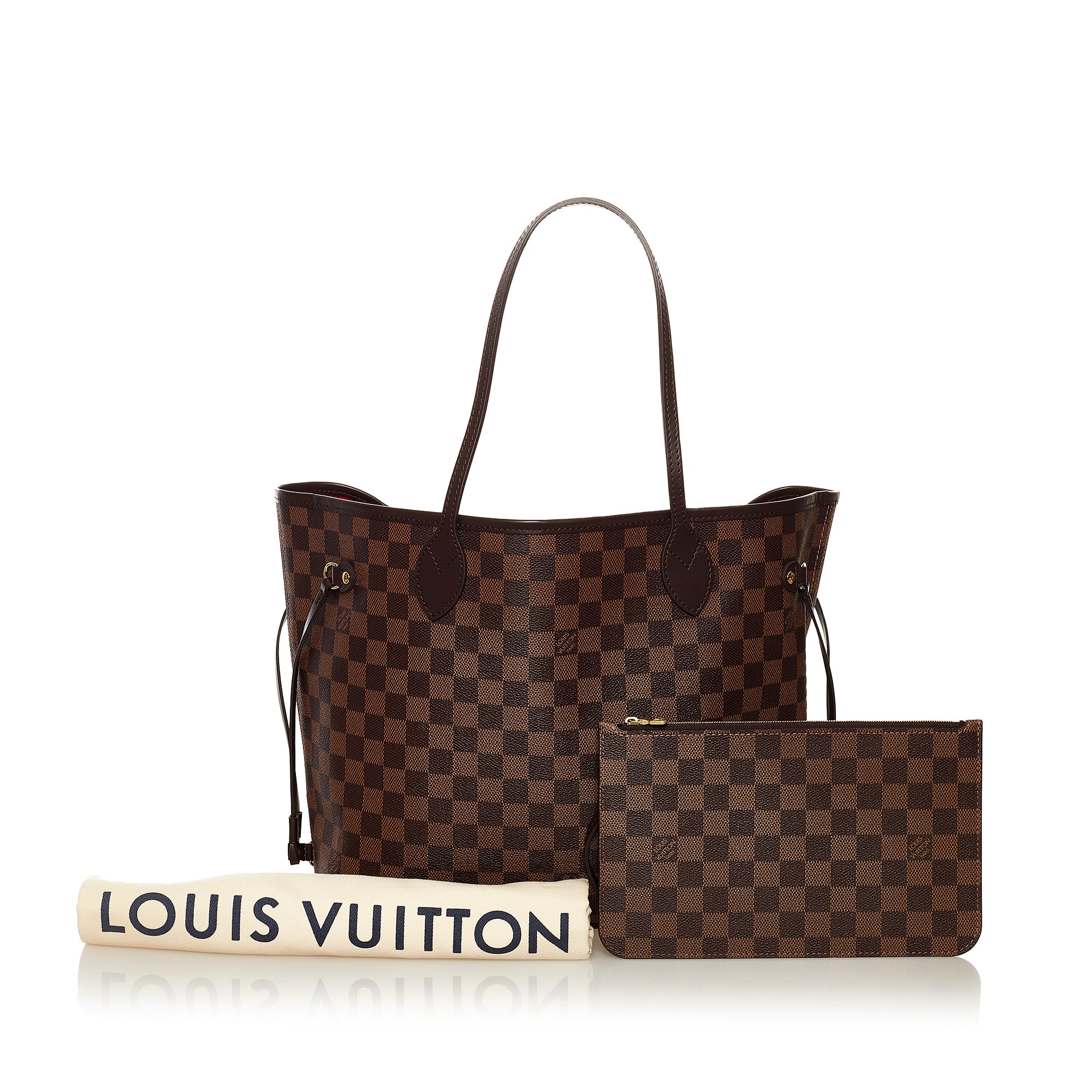 Louis Vuitton LOUIS VUITTON Damier Neverfull MM Tote Bag Ebene