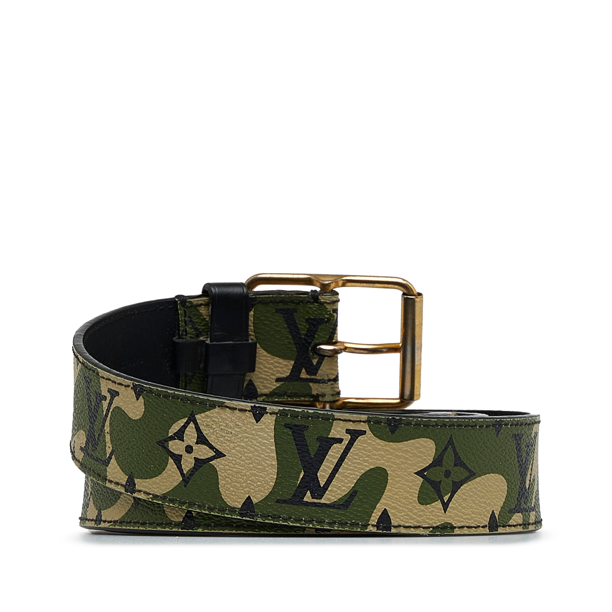 Louis Vuitton Takashi Murakami Monogramouflage Belt - Green Belts,  Accessories - LOU287371