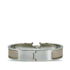 Silver Hermes Clic Clac H Bracelet