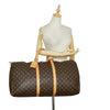 Brown Louis Vuitton Monogram Keepall 60 Travel Bag