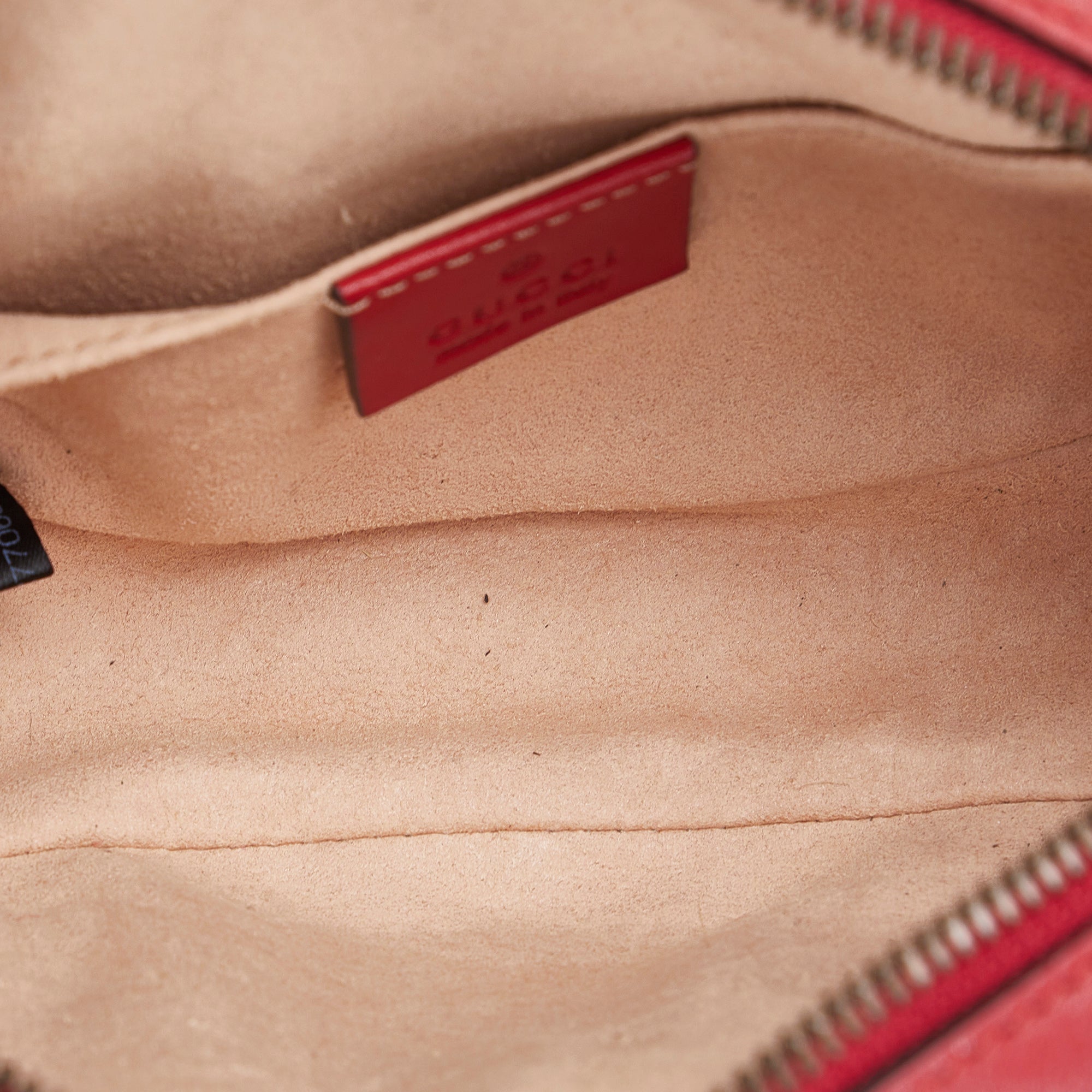 Red Gucci GG Marmont Matelasse Belt Bag - Designer Revival
