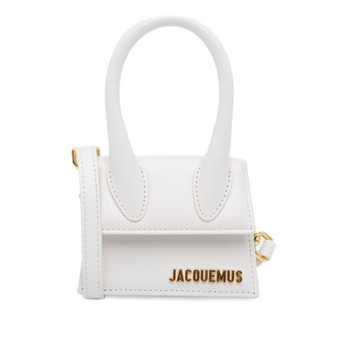 White Jacquemus Le Chiquito Mini Bag Satchel - Designer Revival