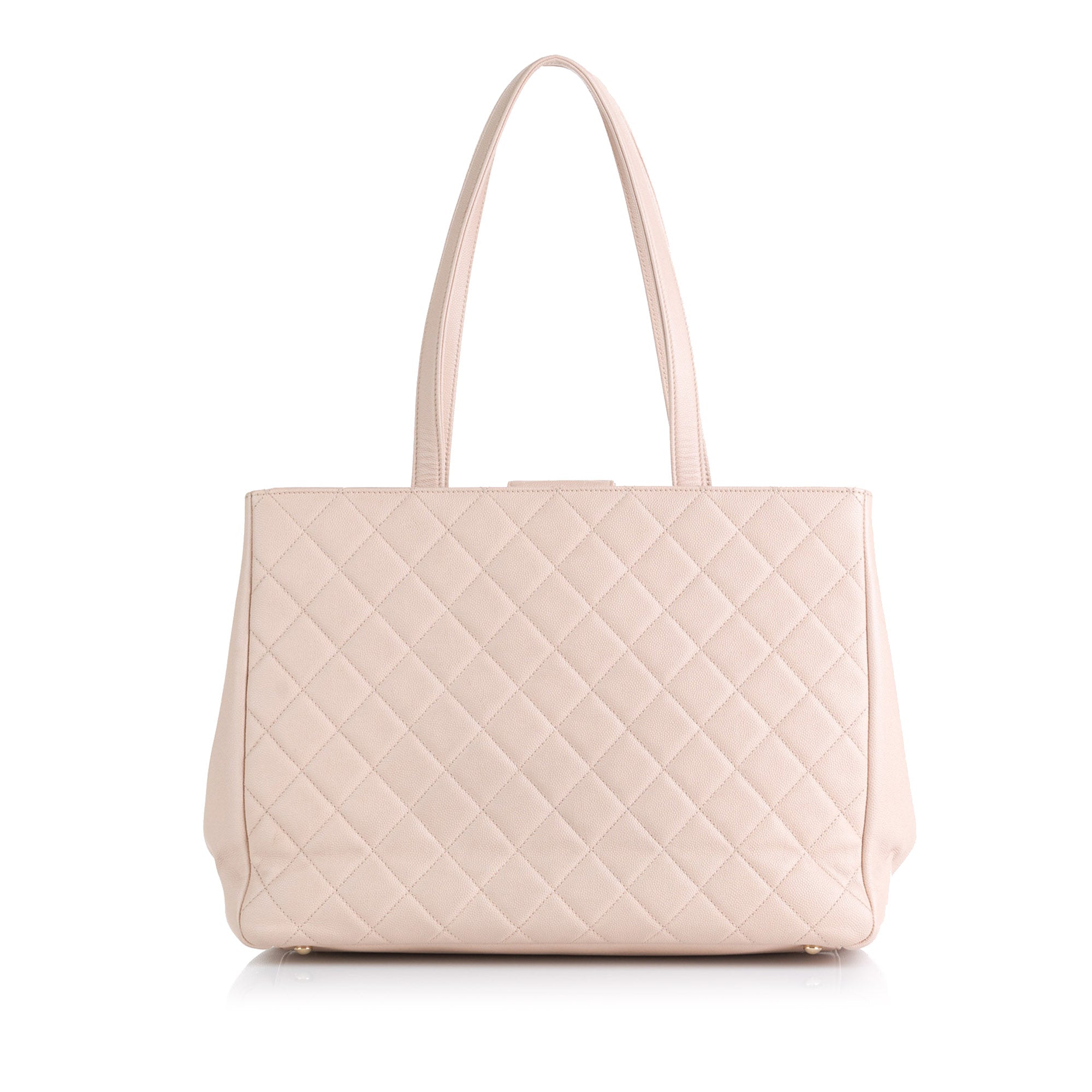Pink Chanel Business Affinity Shopping Tote