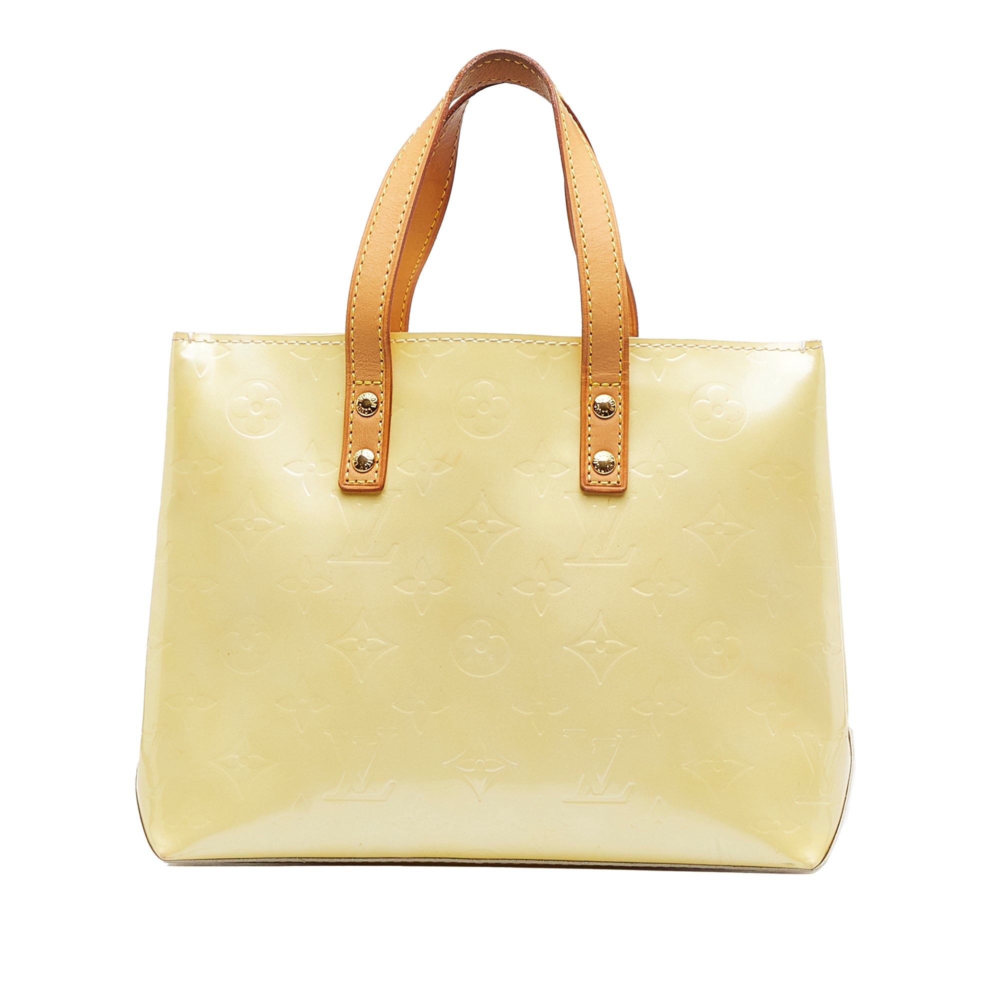 White Louis Vuitton Monogram Vernis Reade PM Handbag – Designer