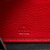Red Gucci Bamboo Tassel Zip Around Wallet