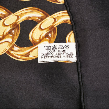 Black Chanel Interlocking CC Logo Scarf Scarves - Designer Revival