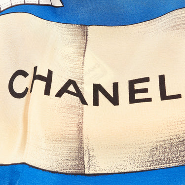 Multi Chanel Printed Silk Scarf Scarves - Designer Revival