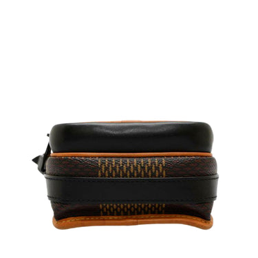 Brown Louis Vuitton LV x Nigo Giant Damier Ebene Monogram Nano Amazone Messenger Crossbody Bag - Designer Revival