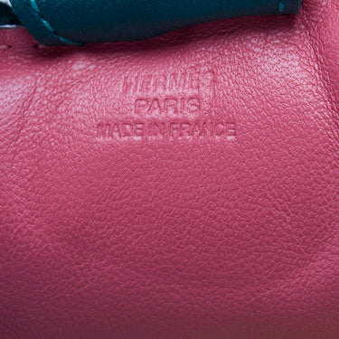 Pink Hermes Grigri Rodeo Bag Charm MM Key Chain - Designer Revival