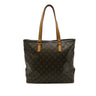 Brown Louis Vuitton Monogram Cabas Mezzo Tote Bag - Designer Revival
