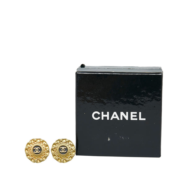 on Earrings  RvceShops Revival - Gold Chanel cyr CC Clip - Chanel cyr  Pre-Owned diamond-quilted motifs wallet-on-chain