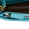 Blue Bottega Veneta Intrecciato Wallet On Chain Crossbody Bag