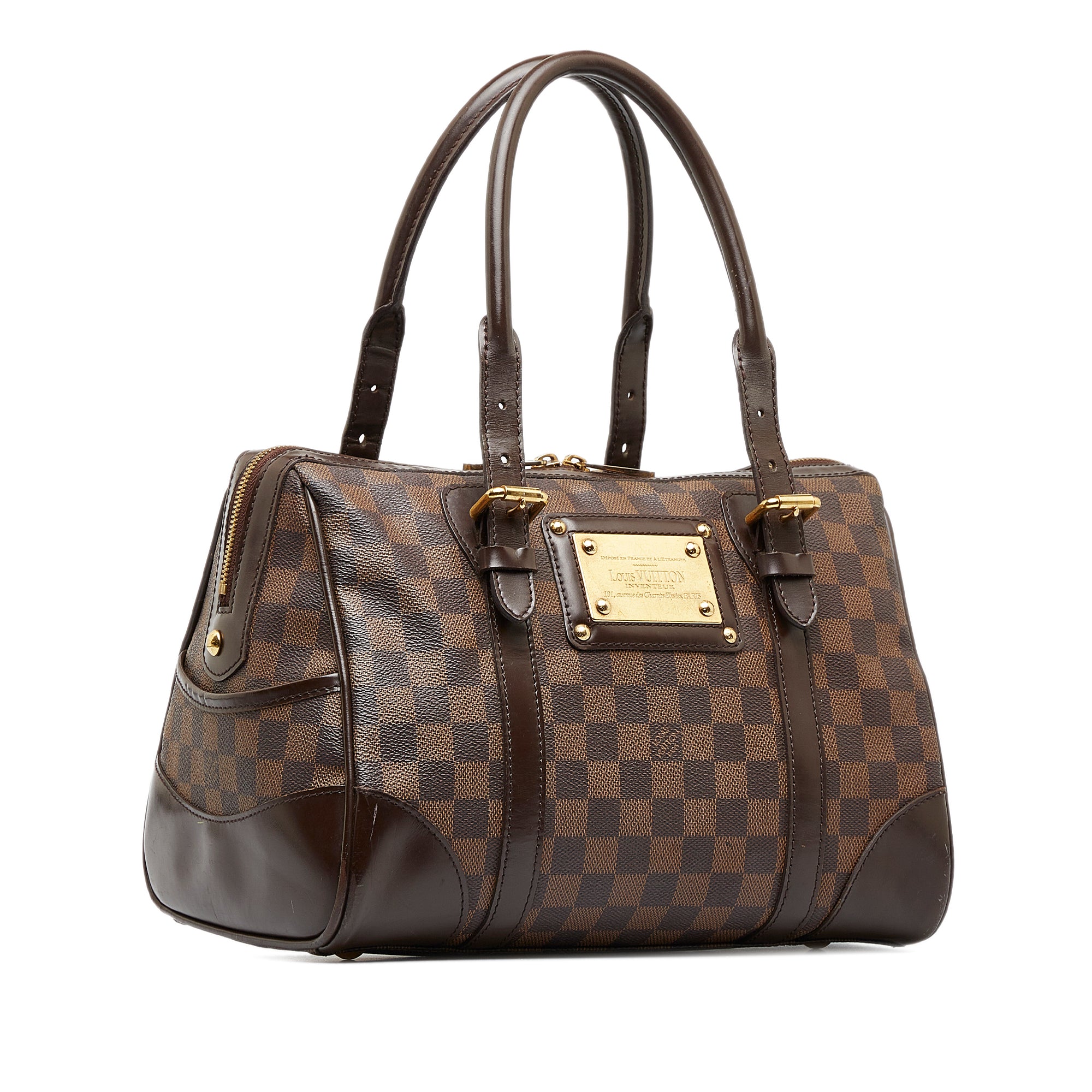 Brown Louis Vuitton Damier Ebene Berkeley Handbag – Designer Revival