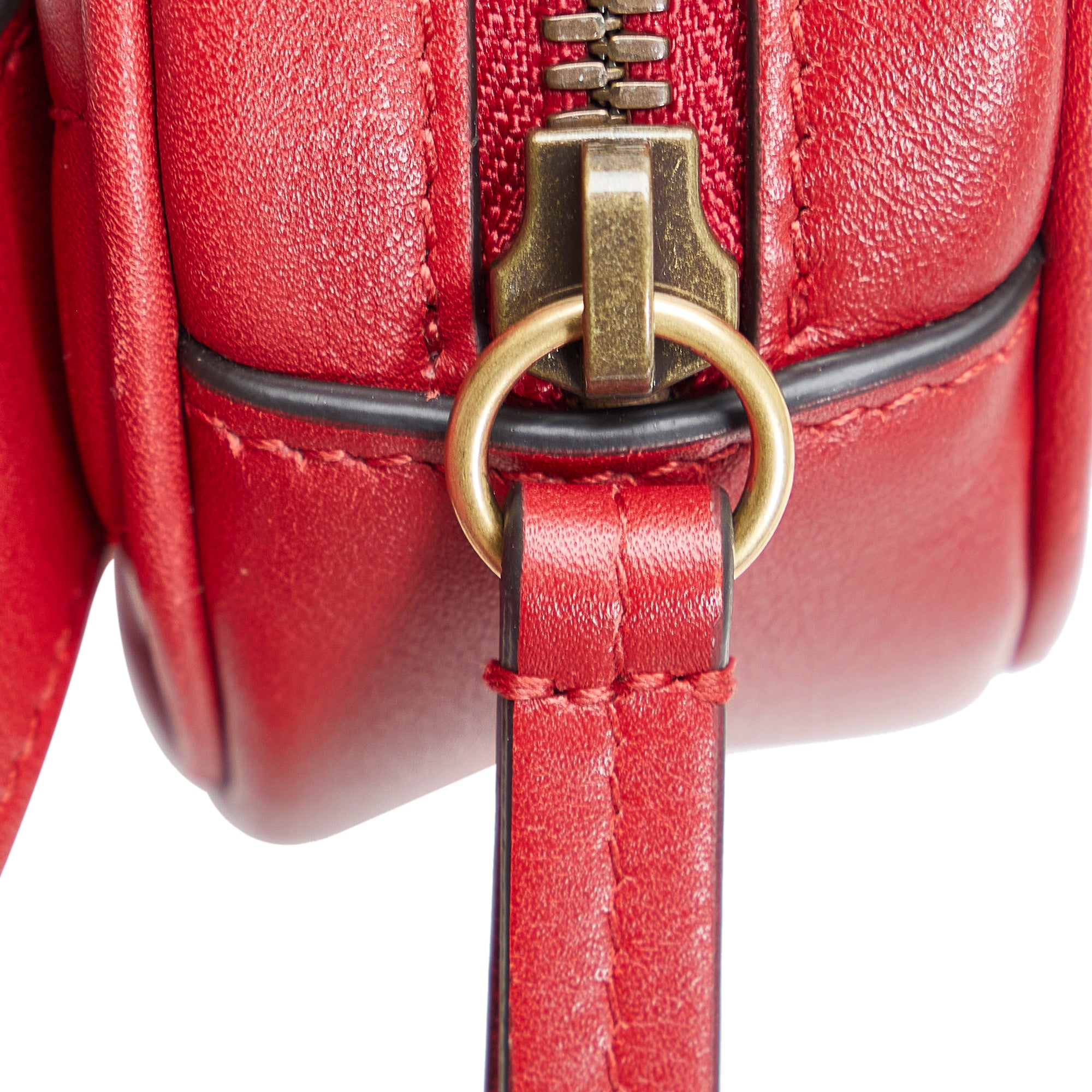 Red Gucci GG Marmont Matelasse Belt Bag – Designer Revival