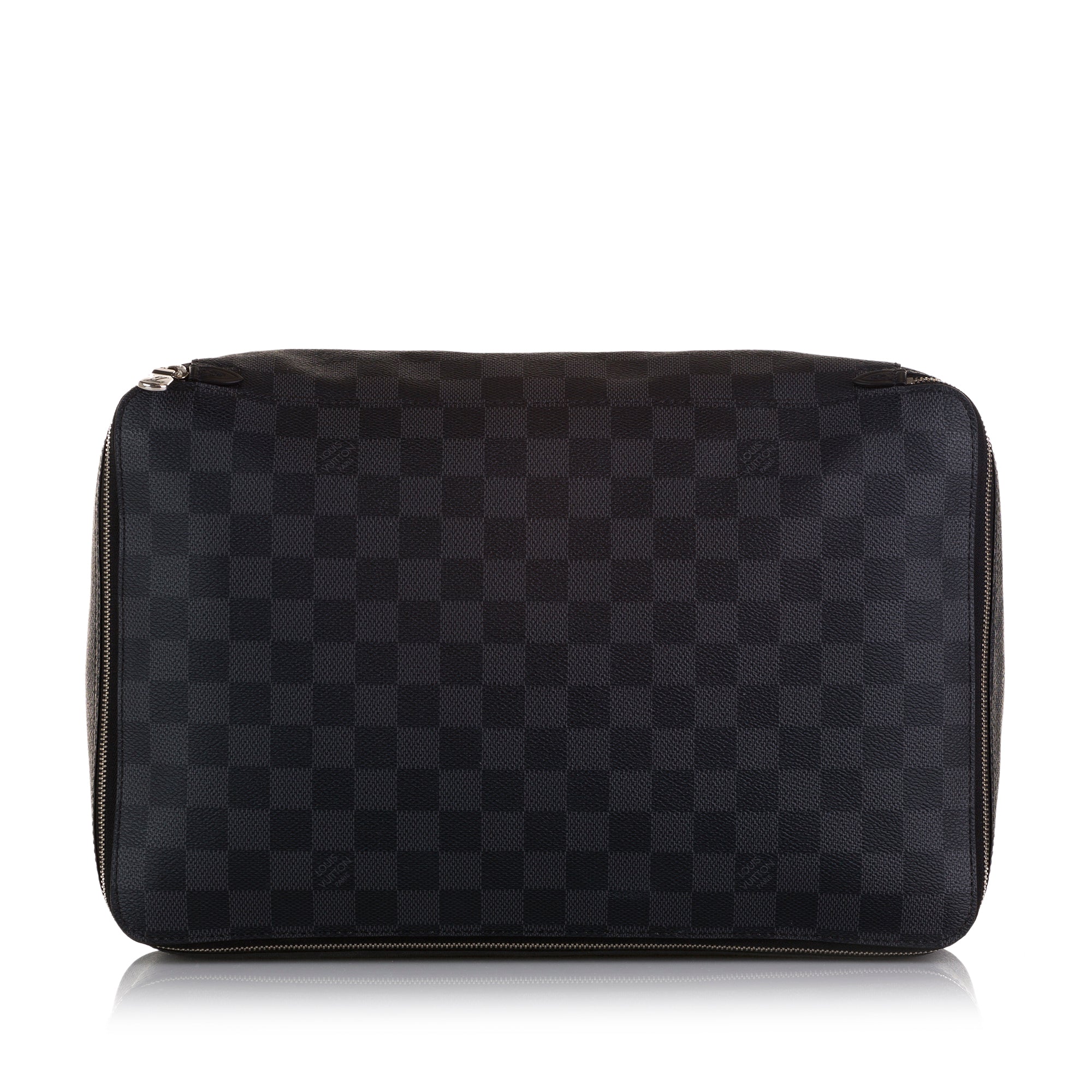 Black Louis Vuitton Damier Graphite Cube De Rangement GM Travel Bag