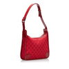 Red Gucci GG Canvas Shoulder Bag