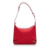 Red Gucci GG Canvas Shoulder Bag