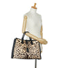 Brown Gucci Medium Pony Hair Cheetah Print Jackie Soft Tote
