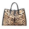 Brown Gucci Medium Pony Hair Cheetah Print Jackie Soft Tote