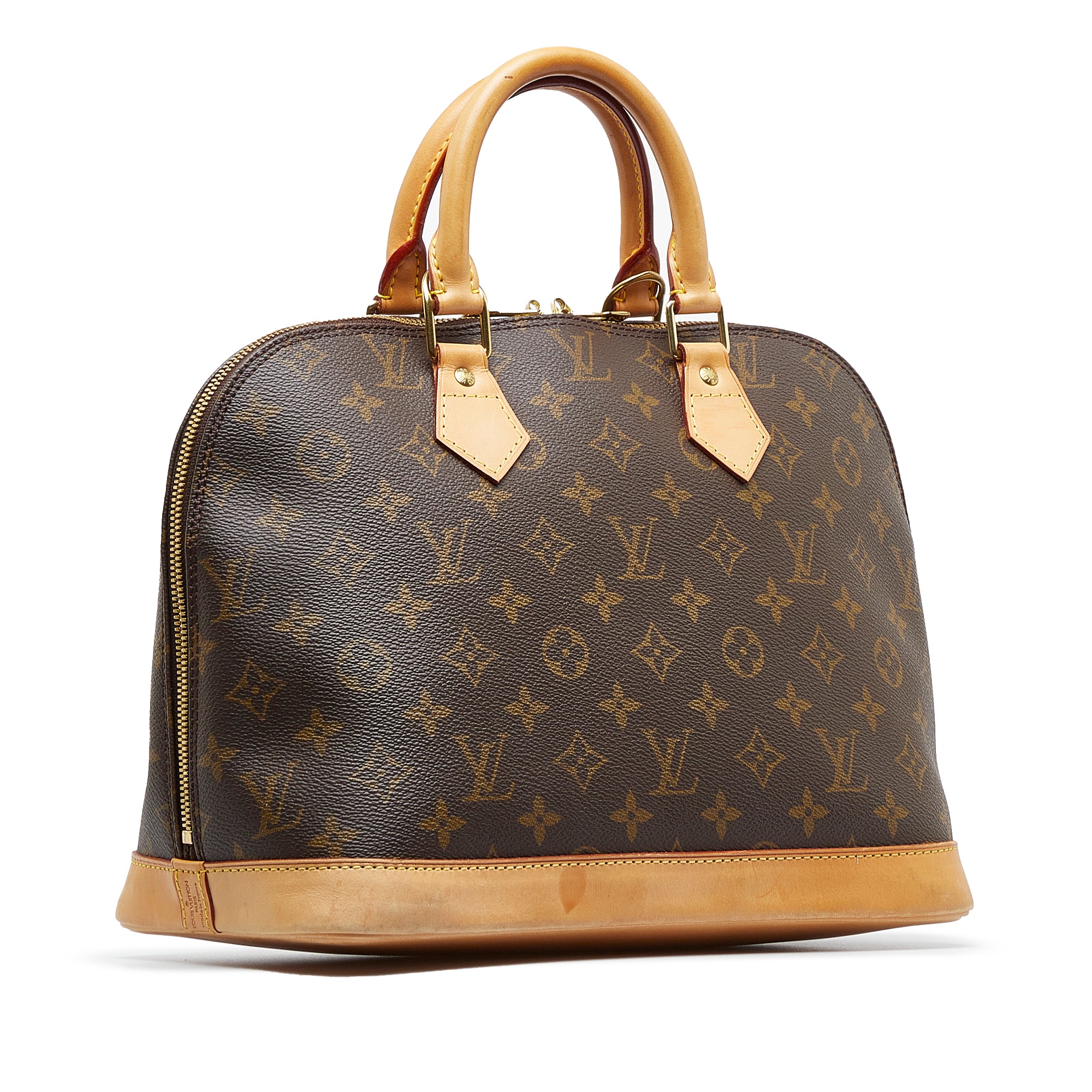 Authenticated Used Louis Vuitton LOUIS VUITTON Alma PM Brown