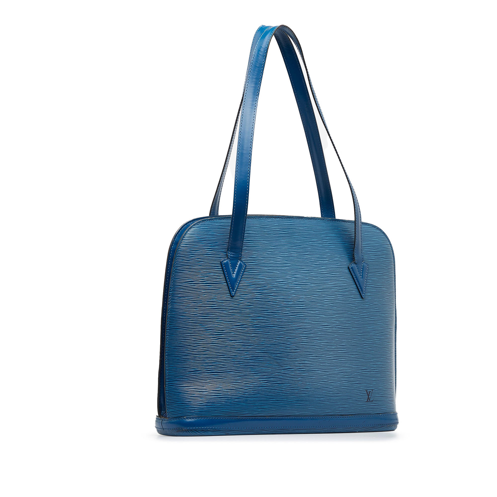 Louis Vuitton Epi Lussac Tote blue leather women bag