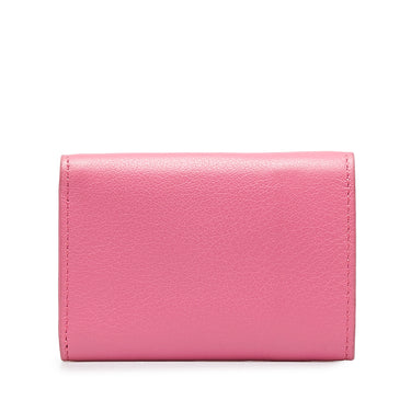 Pink Balenciaga Mini Papier Wallet
