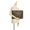 Brown Louis Vuitton Monogram Poche-Documents Portfolio Pouch