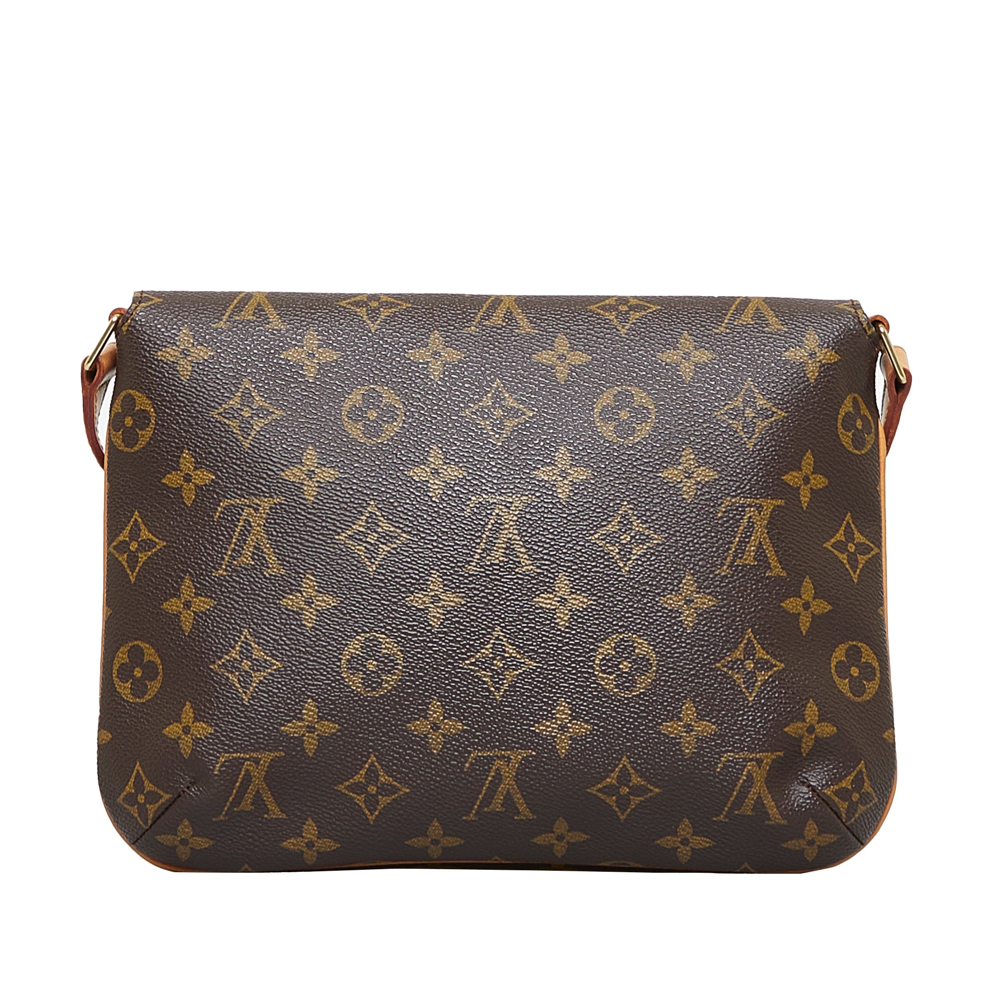 Musette tango cloth handbag Louis Vuitton Brown in Cloth - 37472196