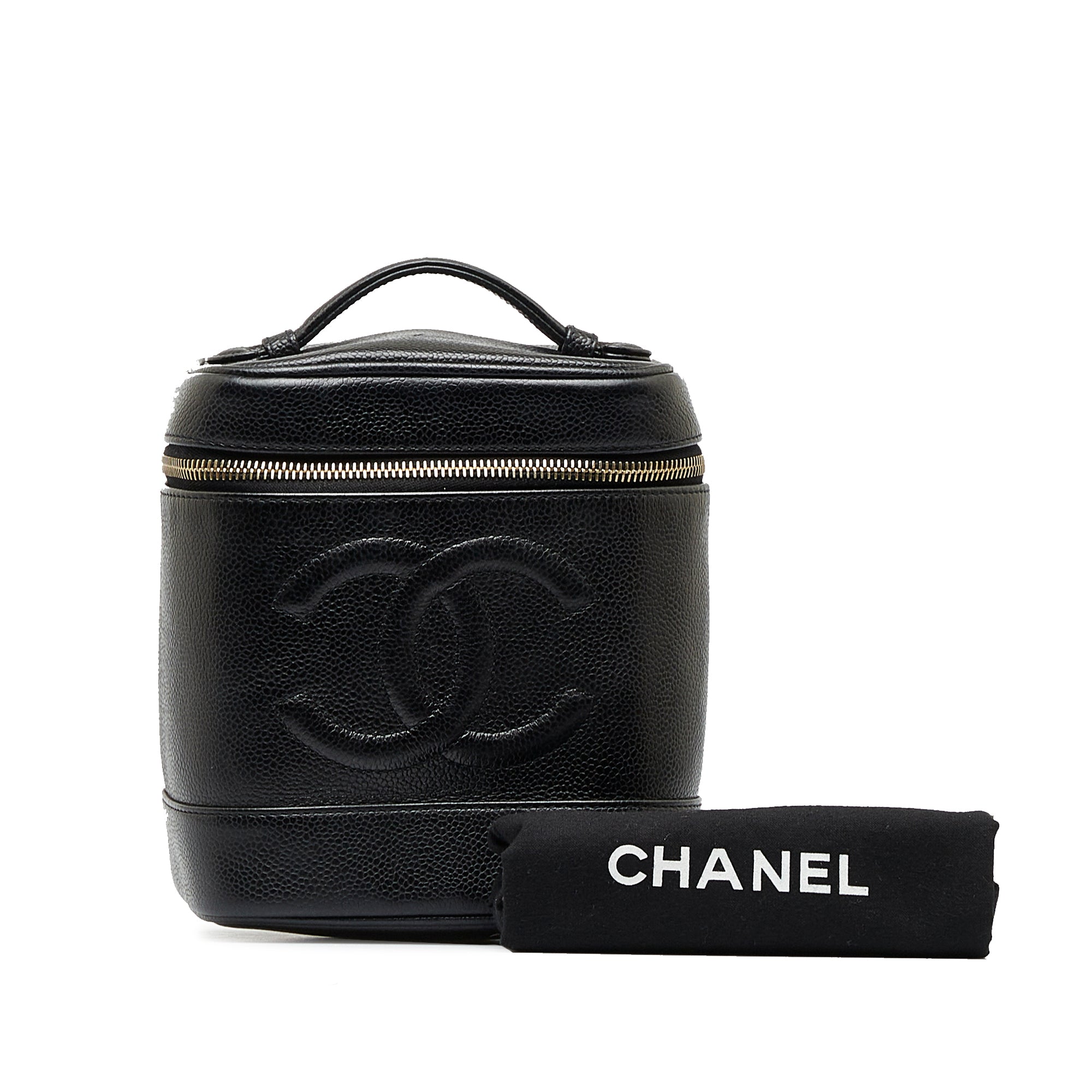 Black Chanel CC Caviar Vanity Bag – Designer Revival