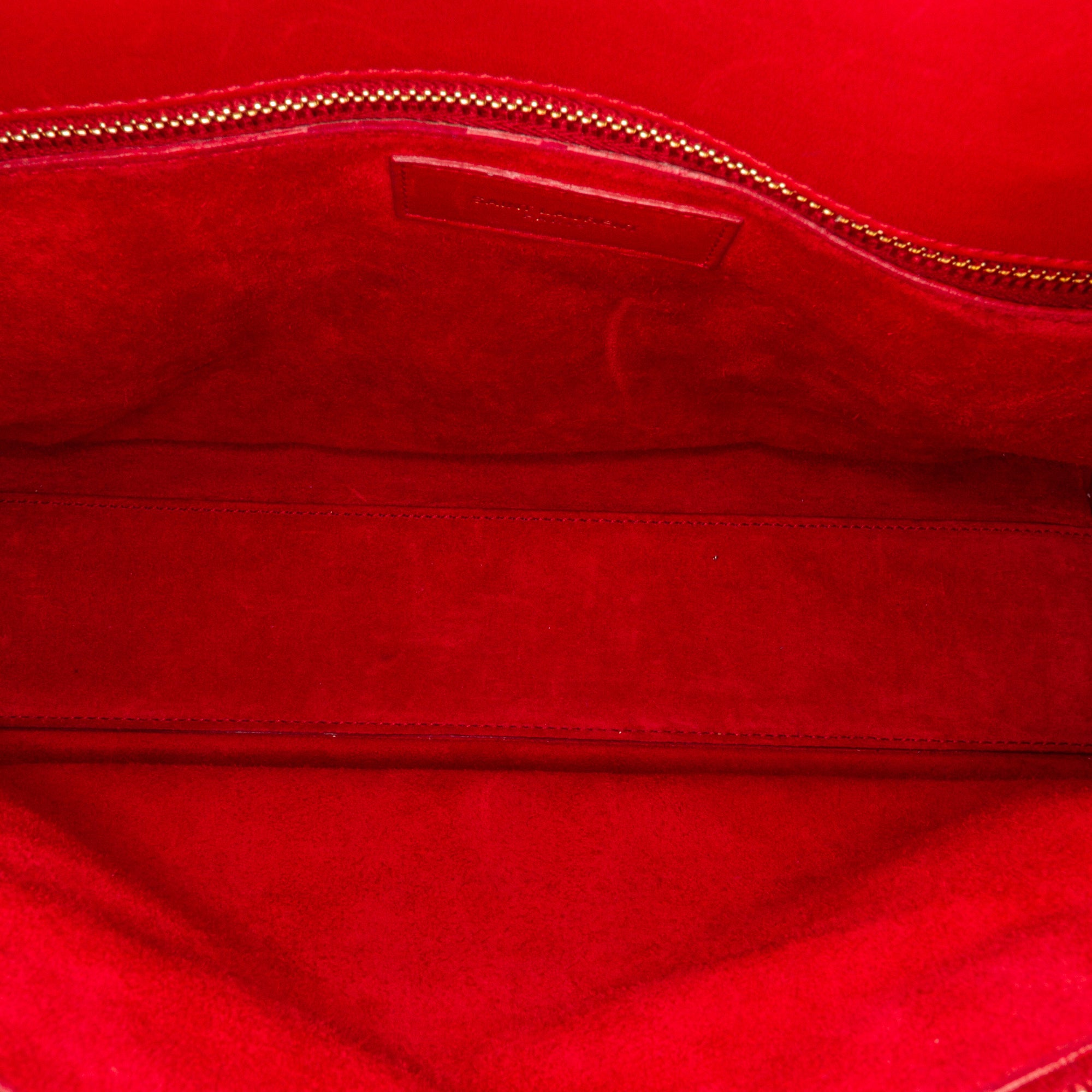 Red Saint Laurent Small Sac De Jour Bag