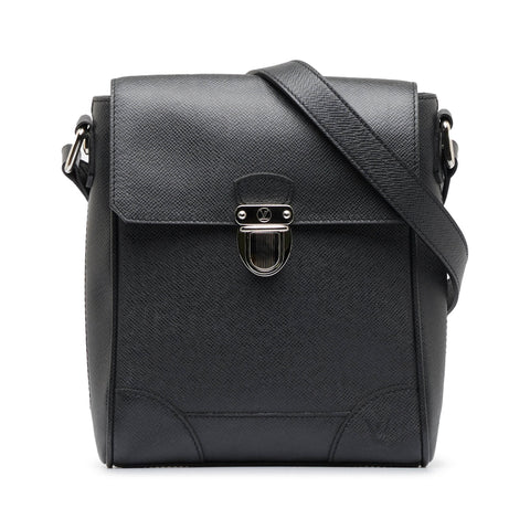 Black Louis Vuitton Taiga Luca Crossbody Bag