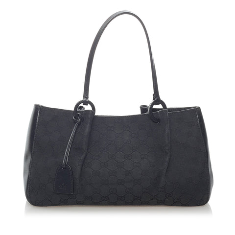 Black Gucci GG Canvas Handbag Bag