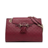 Red Gucci Large Guccissima Emily Shoulder Bag